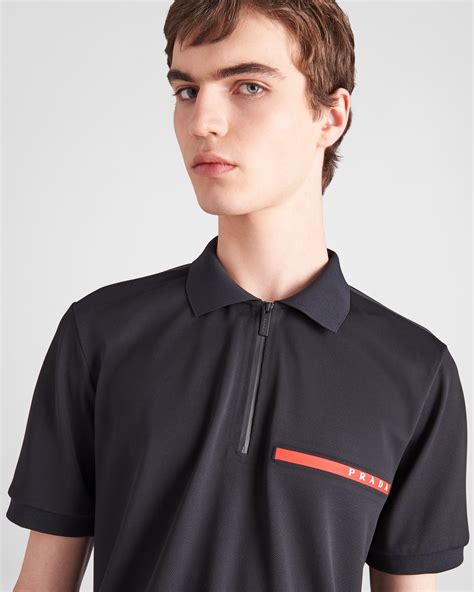 black Prada polo shirt